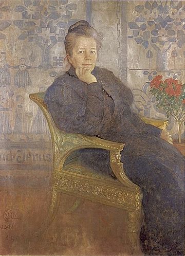 File:Selma Lagerlof (1908), painted by Carl Larsson.jpg