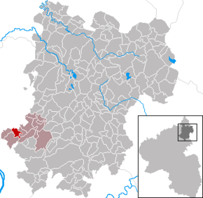 Poziția Sessenbach pe harta districtului Westerwaldkreis