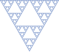 Миниатюра для Файл:Sierpinskidreieck.svg