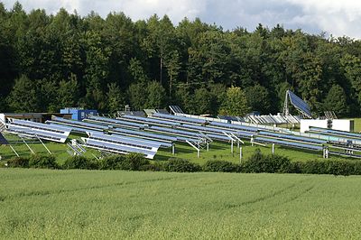 Solar-Testfeld Widderstall des Zentrums für Sonnenenergie- und Wasserstoff-Forschung Baden-Württemberg