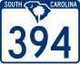 South Carolina Highway 394 işaretçisi