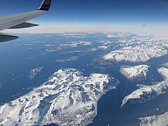 Southern Sermilik fjord in South Greenland in 2018