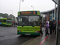 Southern Vectis 311 Old Pepper Rock (HW54 BUO), a Dennis Dart SLF/Plaxton Pointer 2 MPD, in Newport, Isle of Wight bus station, unusually on route 9 which is normally operated with larger double-decker buses.