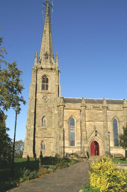 St Michael's Church, Kirkham showing Sharpe's steeple