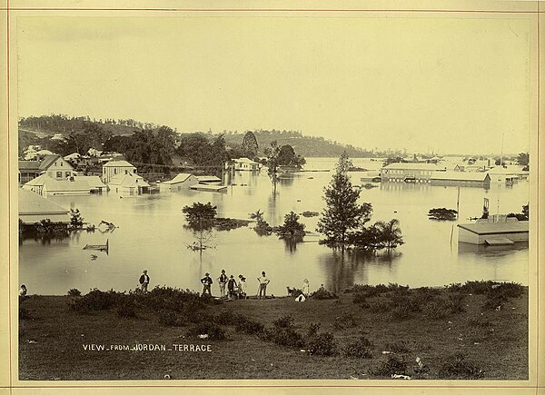 Suburb in flood, 1893