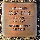 Stolperstein Fanny Kahn (Griedeler Str. 15 Butzbach) .jpg