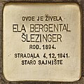 Stolperstein für Ela Bergental Slezinger (Novi Bečej).jpg