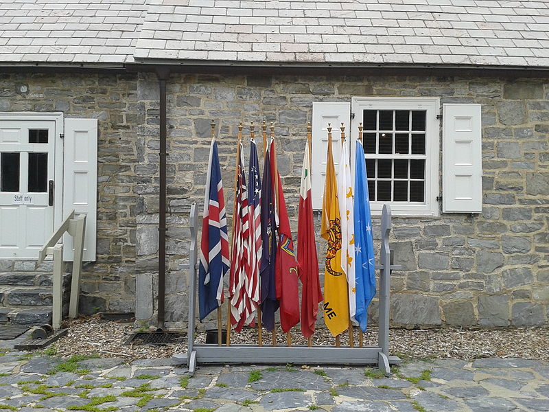 File:Stony Point Battlefield State Park - flags and banners.jpg