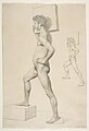 Study of a Male Nude Shouldering a Wooden Block - Christen Købke.jpg