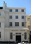 Sussex Masonic Center, Queens Road, Brighton (NHLE Code 1380794) (Ekim 2011) .jpg