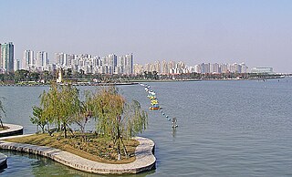 Jinji Lake fresh water lake in Suzhou