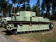 A Soviet made T-28 captured by the Finnish Defence Forces