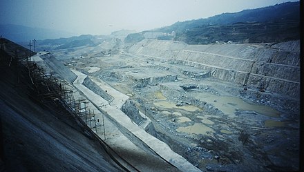 Construction of TGP ship locks at Yangtze River, September 1996