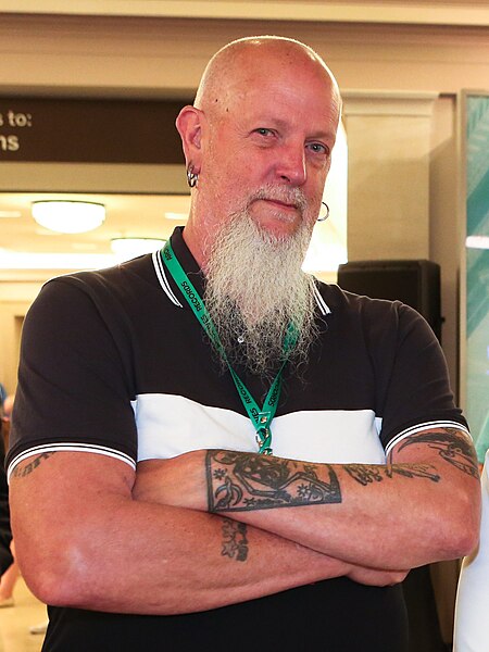 File:Terry Baxter, President of the Society of American Archivists at Society of American Archivists - Council of State Archivists Joint Annual Meeting Open House at the National Archives in Washington, D.C., July 2023 - (cropped).jpg