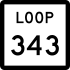 State Highway Loop 343 маркер