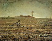 De vlakte van Chailly met eg en ploeg, Jean-François Millet.jpg