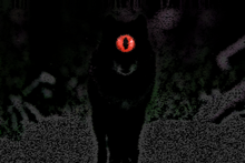 Artists depiction of the Black Shuck based on W.A. Dutt's description The Shuck.png