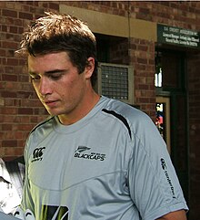 Southee at a training session in 2009 Tim Southee 2.jpg