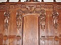 Wood carvings in the Chapel of the Holy Cross in the church of Saint-Pierre des Chartreux in Toulouse.