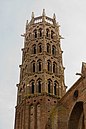 Šestihranná zvonice kostela jakobínů v Toulouse