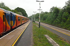 Train at Stoneleigh Station.JPG