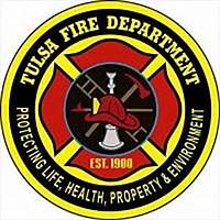 El logo del Departamento de Bomberos de Tulsa