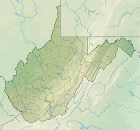 USA West Virginia relief location map.svg