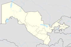 ヌクスの位置（ウズベキスタン内）