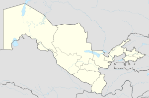 カガンの位置（ウズベキスタン内）