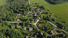 Вид на северную часть деревни Свибю, июнь 2021 года