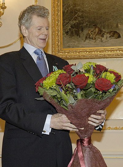 Receiving the Order of Friendship in Moscow, Russia, in 2004