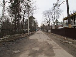 Вид на север от Павского переулка