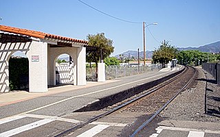 Via Princessa station Passenger rail station in Santa Clarita, Southern California