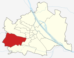 Hietzing - XIII Distretto di Vienna – Localizzazione