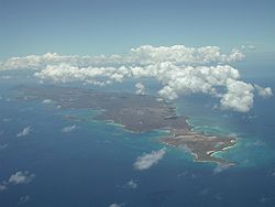 Vieques from the air, looking west