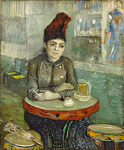 Agostina Segatori siedzi w Café du Tambourin