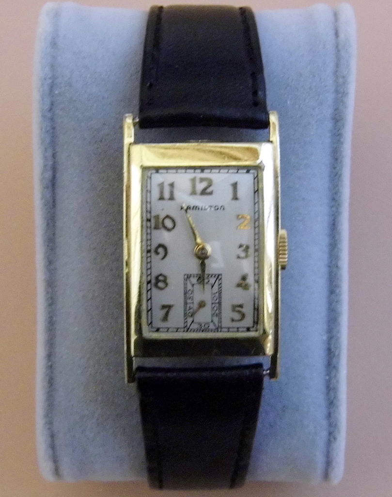 File:Vintage Hamilton Manual Wind Men's Wrist Watch, Circa 1950s