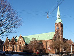 Vor Frue Kirke i Århus som en gång varit domkyrka i Århus stift.