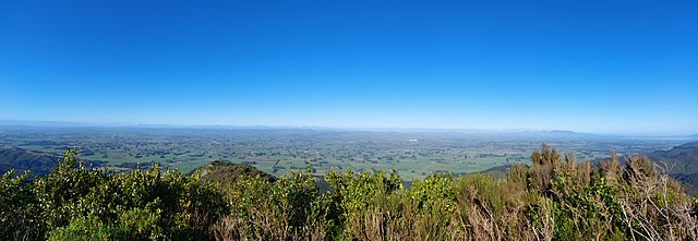 The view of the Wairarapa from Mt Dick, Carterton