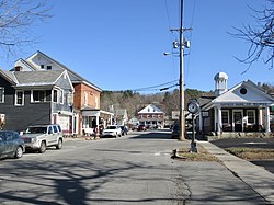 Westminster Street in the center of Walpole