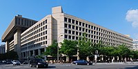 The J. Edgar Hoover Building is the headquarters of the Federal Bureau of Investigation (FBI), in Washington, D.C. Washington DC, FBI - panoramio.jpg