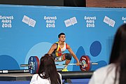 Deutsch: Gewichtheben bei den Olympischen Jugendspielen 2018; Tag 2, 10. Oktober 2018; Jungen 62 kg English: Weightlifting at the 2018 Summer Youth Olympics at 8 October 2018 – Boys' 62 kg