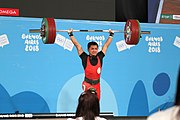 Deutsch: Gewichtheben bei den Olympischen Jugendspielen 2018; Tag 2, 10. Oktober 2018; Jungen 62 kg English: Weightlifting at the 2018 Summer Youth Olympics at 8 October 2018 – Boys' 62 kg