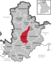 Lage der Gemeinde Wilhelmsthal im Landkreis Kronach