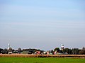 Zicht op Oosterzee en op de zendmast Spannenburg