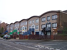 Housing on Pye Bank road, dating from the 1970s 'New Style' Terraced Houses, Pye Bank Road, Woodside, Sheffield - geograph.org.uk - 1756469.jpg