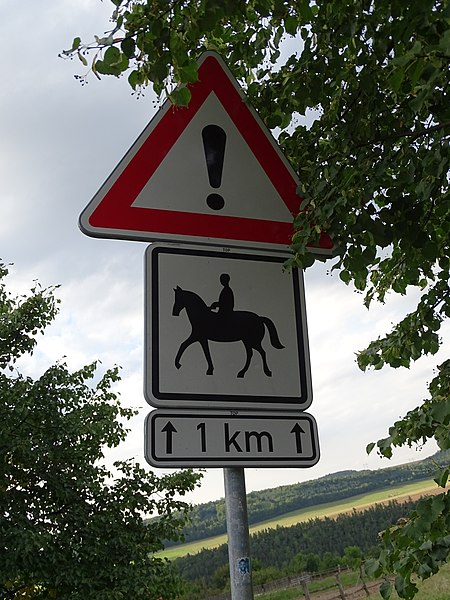 File:Čilá, pozor na jezdce na koních.jpg