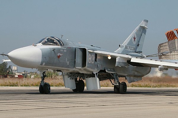 The Su-24M aircraft that was shot down, two weeks before the event.