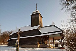 Дерев'яна церква в селі Вільховиця. Мукачівського району.jpg