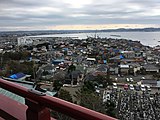 崖観音から見た館山市街（2019年11月9日撮影）